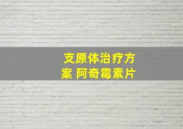 支原体治疗方案 阿奇霉素片